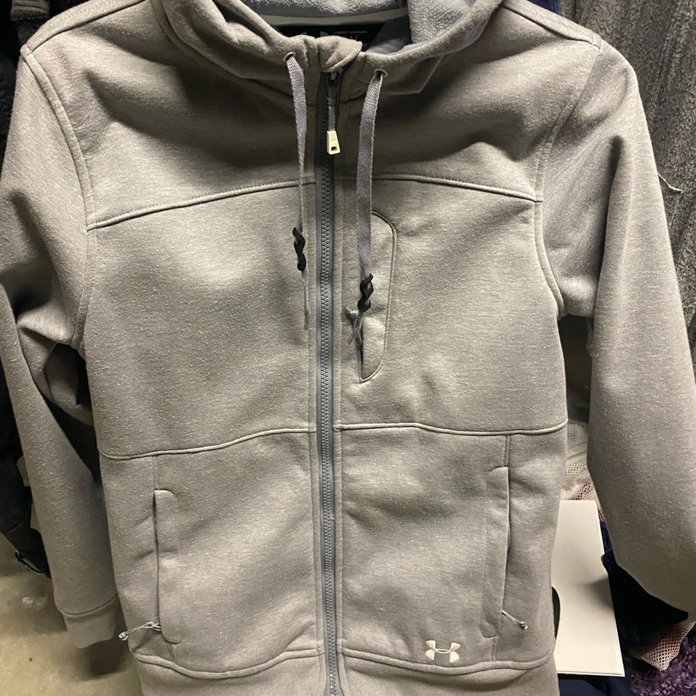 Size Small. Unisex Under Armour jacket with hood